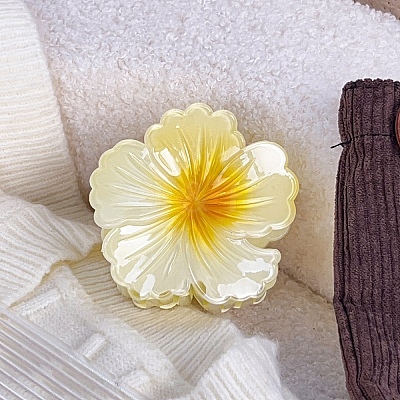 Two Tone Plastic Claw Hair Clips PW-WG9B72A-05-1