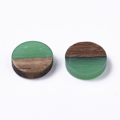Resin & Wood Cabochons RESI-S358-70-H15-1