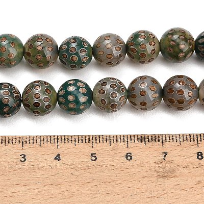 Tibetan Style dZi Beads Strands GG-NH0001-A03-10MM-1