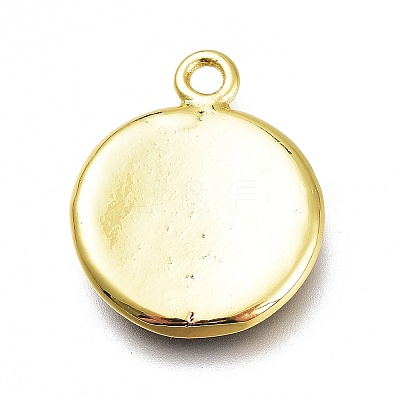 Brass Enamel Pendants KK-H103-02N-G-1