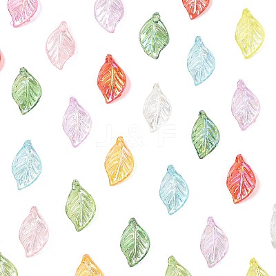 400Pcs Transparent Acrylic Pendants MACR-FS0002-31-1
