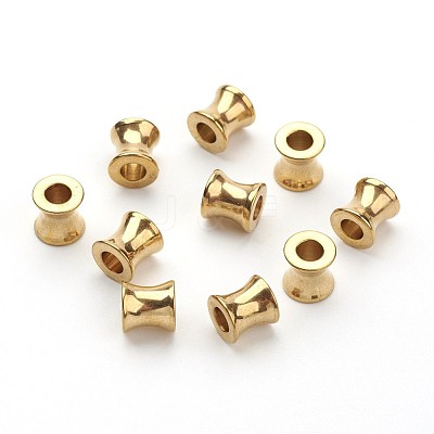 304 Stainless Steel European Large Hole Beads OPDL-E005-15G-1