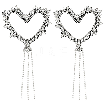 2Pcs Plastic Beads Iron on/Sew on Patches DIY-FG0005-68A-1