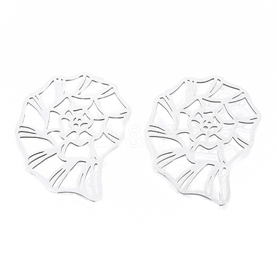 Non-Tarnish 201 Stainless Steel Filigree Joiners Links STAS-N090-LA943-1-1