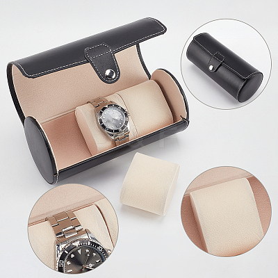 Column PU Leather Watch Boxes CON-WH0094-07A-1