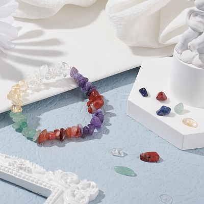 7 Style Natural Mixed Gemstone Beads G-YW0001-09-1