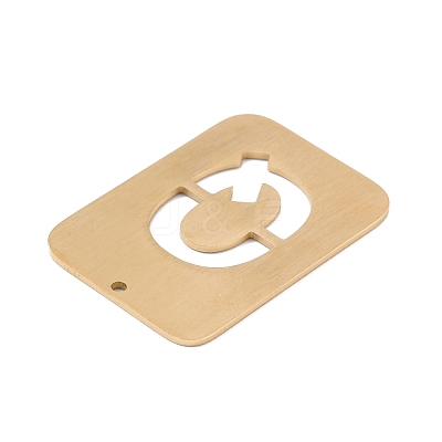Ion Plating(IP) 304 Stainless Steel Pendants STAS-K216-49Q-G-1