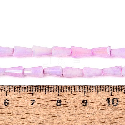 Anti-Tarnish Electroplate Glass Beads Strands GLAA-T025-27G-1