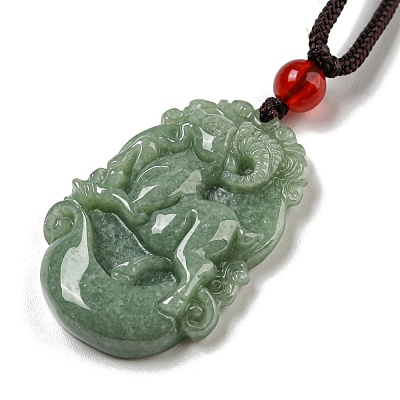 Natural Jadeite Pendant Necklaces G-H306-05-08-1