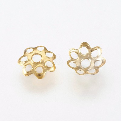 Multi-Petal Iron Bead Caps IFIN-F146-01G-1