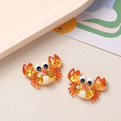 Marine Organism Theme Resin Cabochons PW-WG8E4B4-01-1