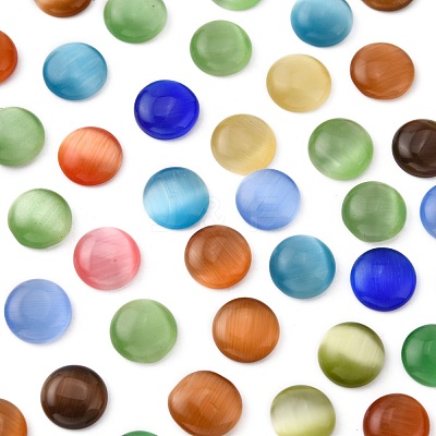 Cat Eye Cabochons X-CE-J002-8mm-M-1