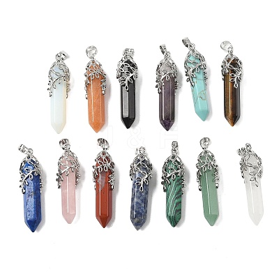 Natural & Synthetic Gemstone Pendants G-M450-01P-1