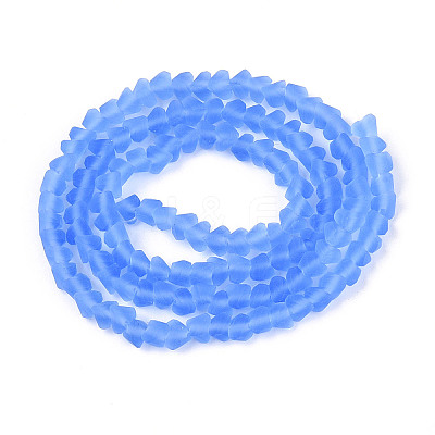 Frosted Transparent Glass Beads X1-GLAA-N016-4mm-05-1