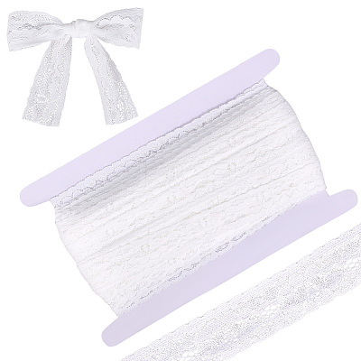 30Yards Nylon Elastic Lace Trim SRIB-ME0001-16-1