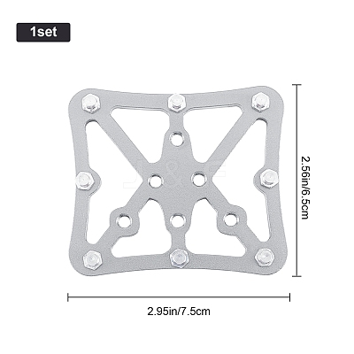 Bicycle Aluminum Alloy Flat Self Locking Pedal TOOL-WH0132-12C-1