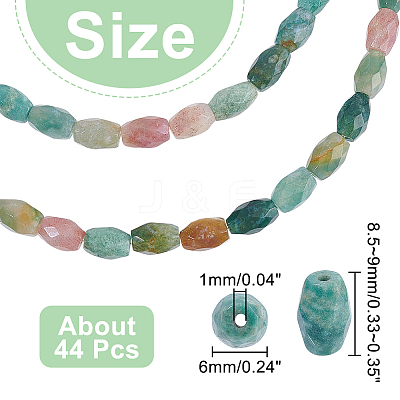2 Strands Natural Indian Agate Beads Strands G-NB0004-23-1