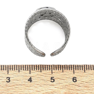 304 Stainless Steel Cuff Ring Components SA-CBA37BC-15A-P-1