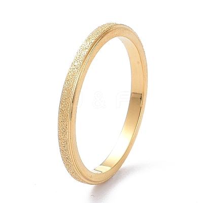 2mm Matte Plain Dome Finger Ring for Girl Women RJEW-C012-01E-G-1