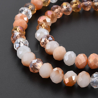 Electroplate Glass Beads Strands EGLA-S194-18I-1