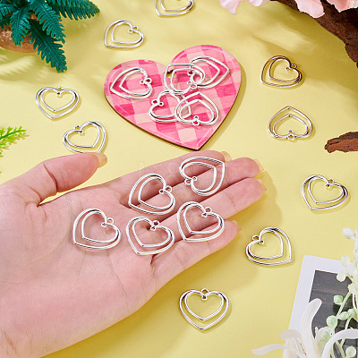 20Pcs Heart Iron Connector Charms FIND-TA0010-01-1