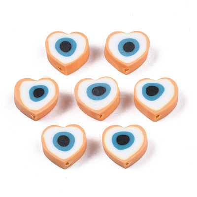 Handmade Polymer Clay Beads CLAY-T019-08H-1