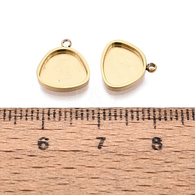 304 Stainless Steel Pendant Cabochon Component STAS-Q113-30A-G-1