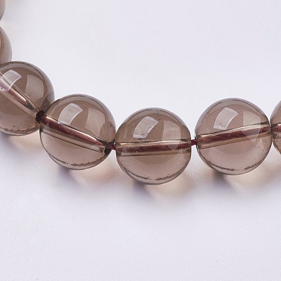 Natural Smoky Quartz Beads Strands G-C076-10mm-4-1