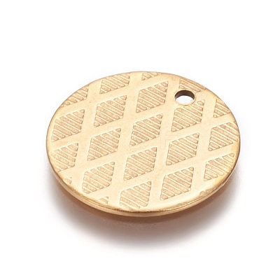Ion Plating(IP) 304 Stainless Steel Pendants STAS-I098-02-G-1