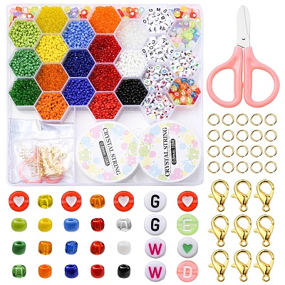 DIY Bracelet Necklace Making Kit DIY-YW0006-46-1