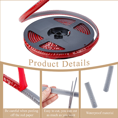 PVC Plastic Edge Banding AJEW-GF0013-89B-04-1