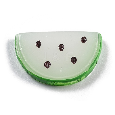 Luminous Resin Fruit Slice Display Decoration DJEW-B014-02-1