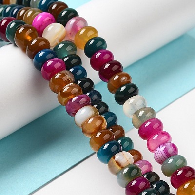 Natural Agate Beads Strands G-H295-C03-12-1