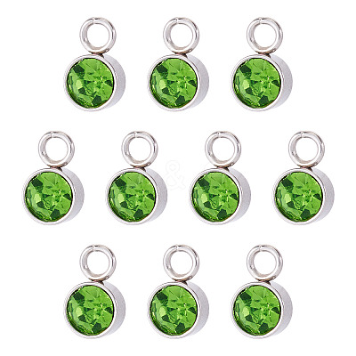 10Pcs Glass Rhinestone Charms STAS-TA0003-26J-1