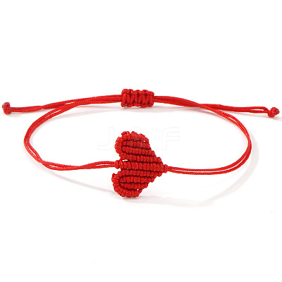 Adjustable Braided Polyester Cord Bracelets for Friendship and Couple VG5785-1-1