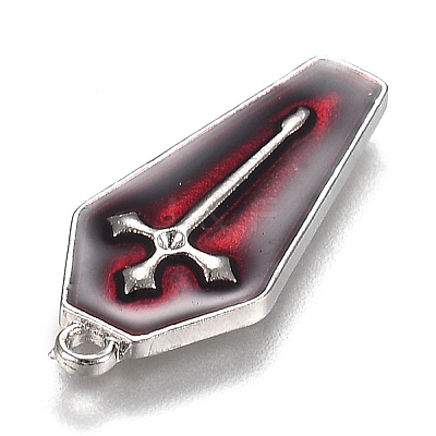 Halloween Theme Alloy Enamel Pendants ENAM-J649-14P-02-1