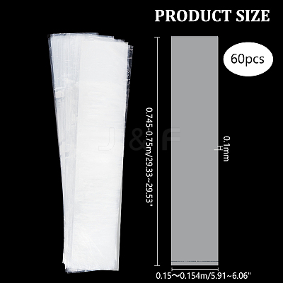 Rectangle Plastic Film Storage Bags LS-ABAG-WH0038-46-1