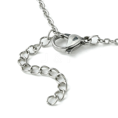Tarnish Resistant 304 Stainless Steel Macrame Pouch Braided Gemstone Holder NJEW-JN04468-07-1