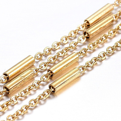 Handmade Ion Plating(IP) 304 Stainless Steel Cable Chains STAS-P203-C-1