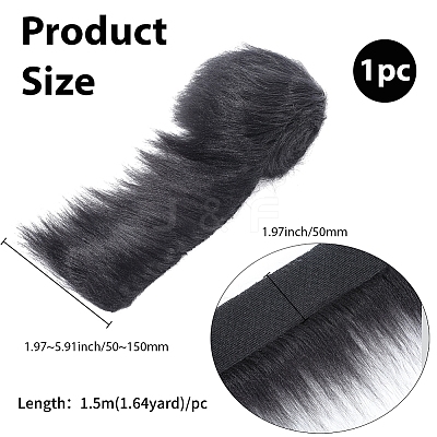 1Pc Artificial Wool Fabric for Christmas AJEW-GF0011-13E-1