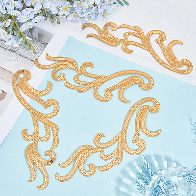 5Pairs Embroidery Thread Clothing Patches PATC-GF0001-96B-1