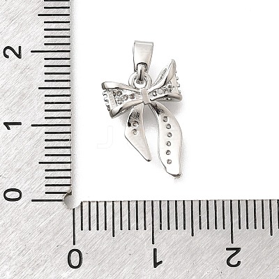 Brass Clear Cubic Zirconia Pendants KK-B187-05P-1