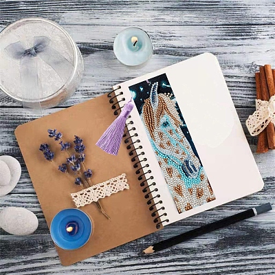 DIY Diamond Painting Bookmark with Tassel Pendants Kits PW-WGDB986-01-1