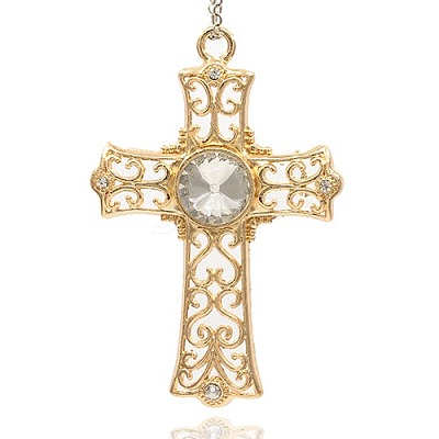 Alloy Medieval Cross Pendants ALRI-J028-01G-1