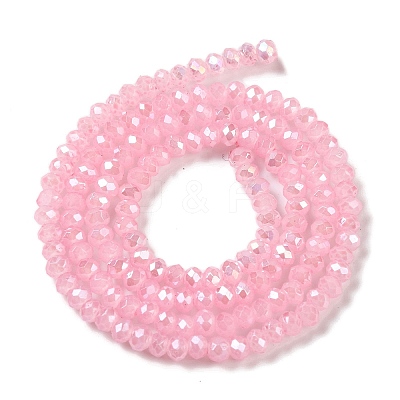 Baking Electroplate Glass Beads Strands X-DGLA-A039-J2MM-B15-1