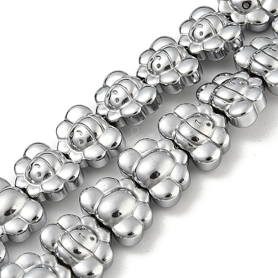 Electroplated Synthetic Non-magnetic Hematite Beads Strands G-Z032-D02-05F-1