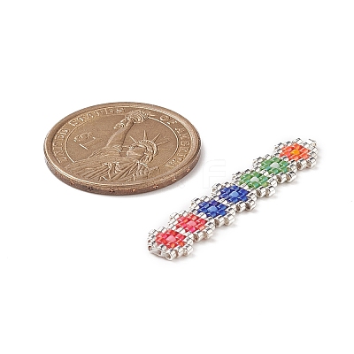 Handmade Loom Pattern MIYUKI Seed Beads PALLOY-MZ00047-02-1