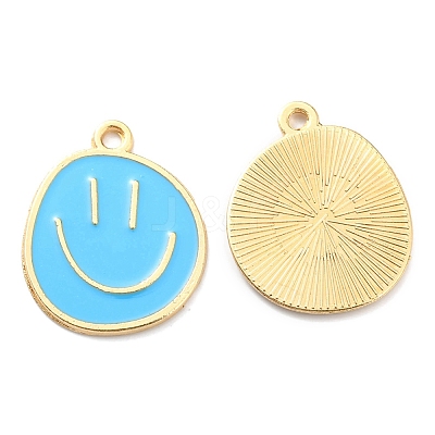 Alloy Enamel Pendants X-ENAM-D051-18G-03-1
