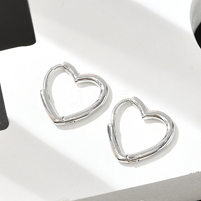 Brass Huggie Hoop Earrings LS-EJEW-C502-09P-1