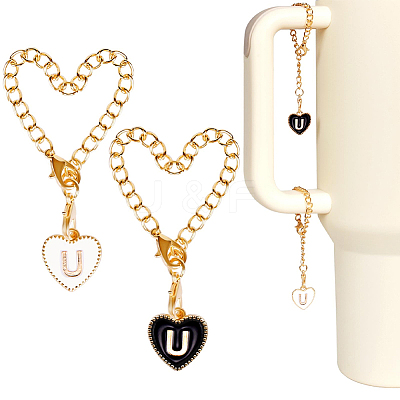 2 Sets Alloy Enamel Cup Pendant Decorations HJEW-SC0001-56U-1